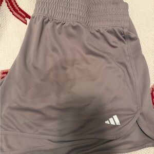 Purple/Gray Adidas Shorts with Logo